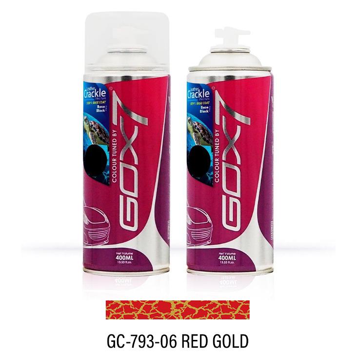 Gox7 Leather Crackle Red Gold