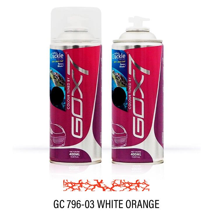 Gox7 Leather Crackle White Orange