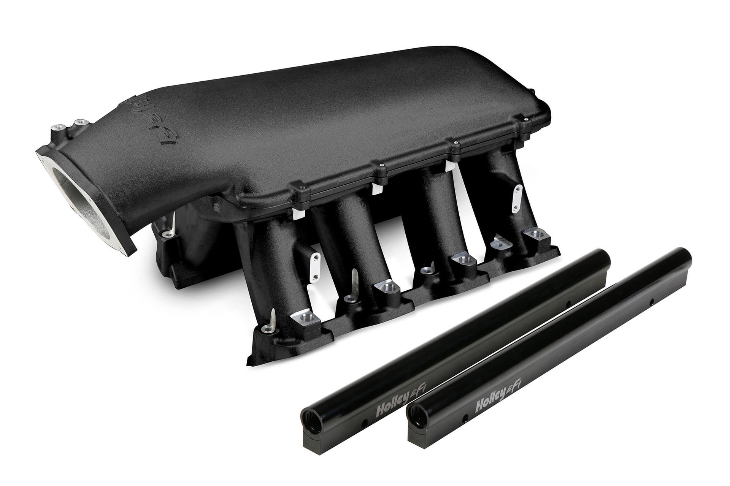 Holley EFI LS1/2/6 Hi-Ram IM, EFI, 105mm LS TB Black