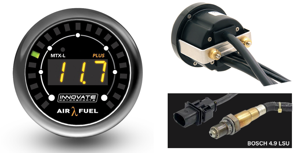 Innovate MTX-L Plus: Digital Air/Fuel 8ft. Gauge Kit