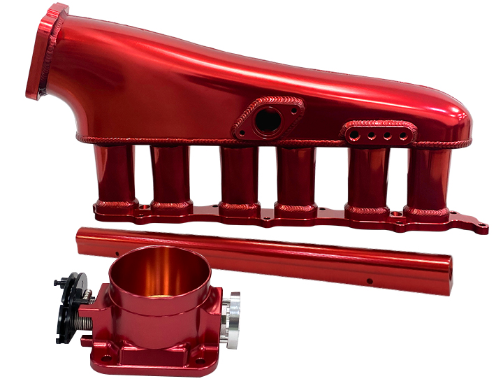 Intake Set 2JZ Single Line Red