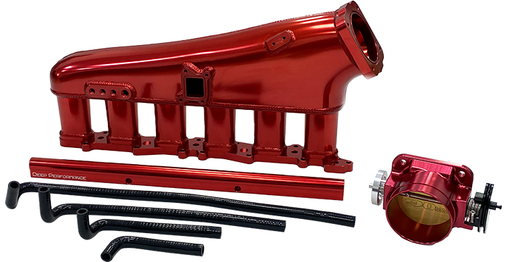 Intake Set RB26 Single Line Red