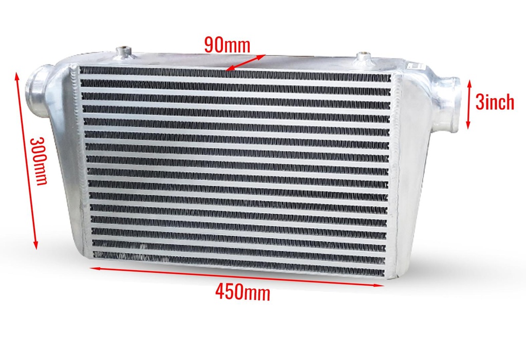 Intercooler 450x300x90mm 3" Inlet and Outlet