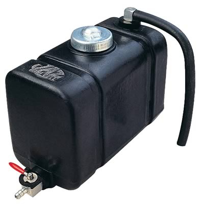 JAZ 2 Qt. Radiator Overflow Tank Black