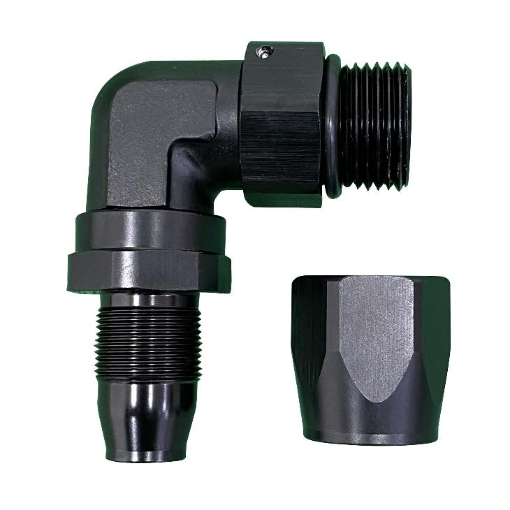 Male End 90D 12-12 Black