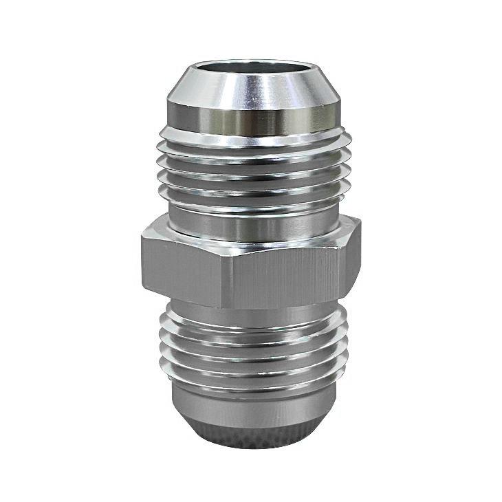 Male Union Adapter AN8 Silver