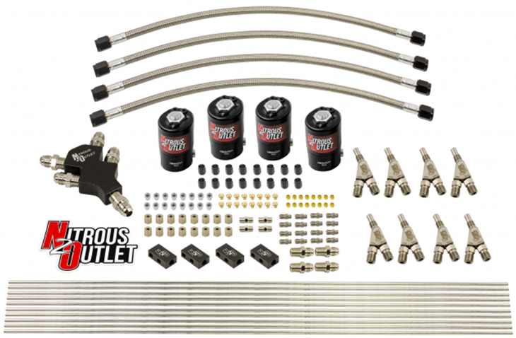 Nitrous Outlet Dry EFI Dual Stage 8 Cyl 4 Solenoids
