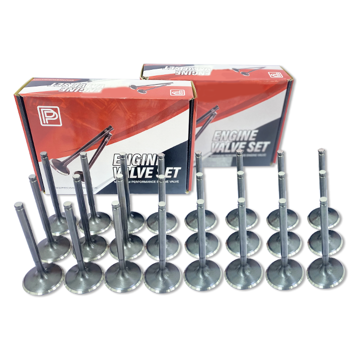 PP Valve Kit TB48 +2mm, Intake & Exhaust, Set