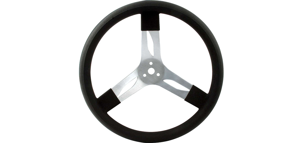 QuickCar Aluminum Steering Wheel 15" Black