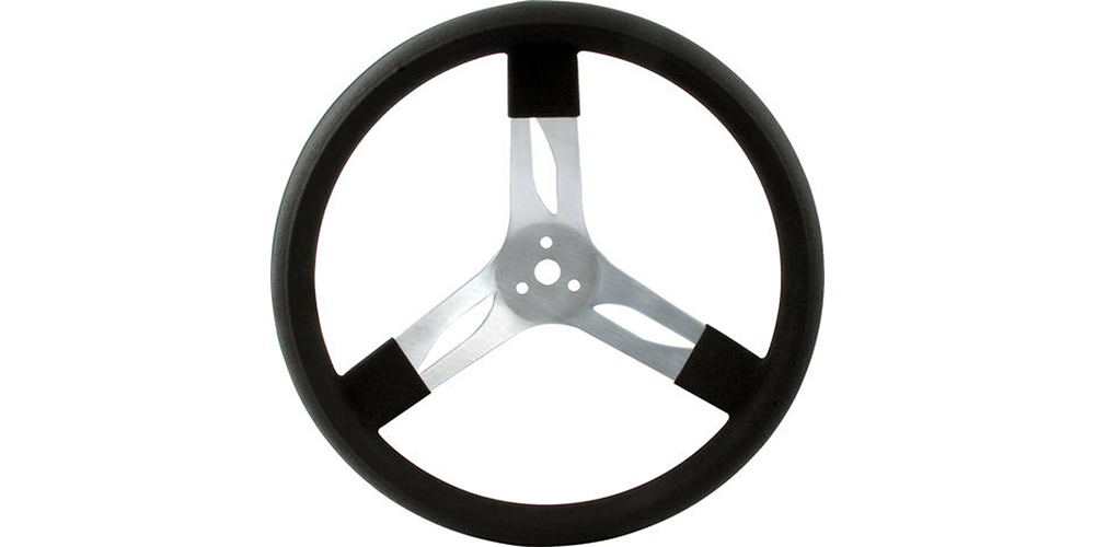 QuickCar Aluminum Steering Wheel 17" Black