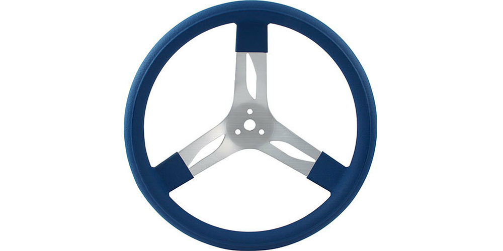 QuickCar Aluminum Steering Wheel 17" Blue
