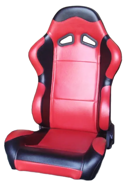 Racing Seat 1003 - PVC Red/Black, Each