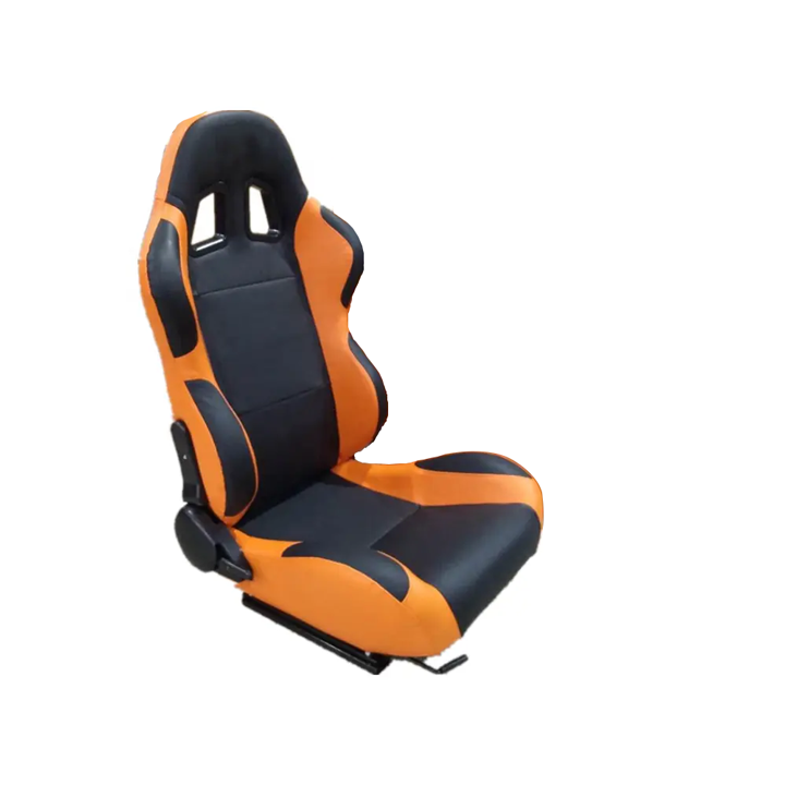 Racing Seat 1004 - PVC Black/Orange, Each