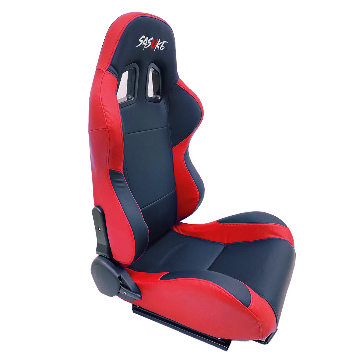 Racing Seat 1004 - PVC Black/Red, Each