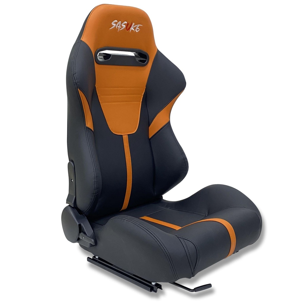 Racing Seat 1010 - PVC Black/Orange, Each