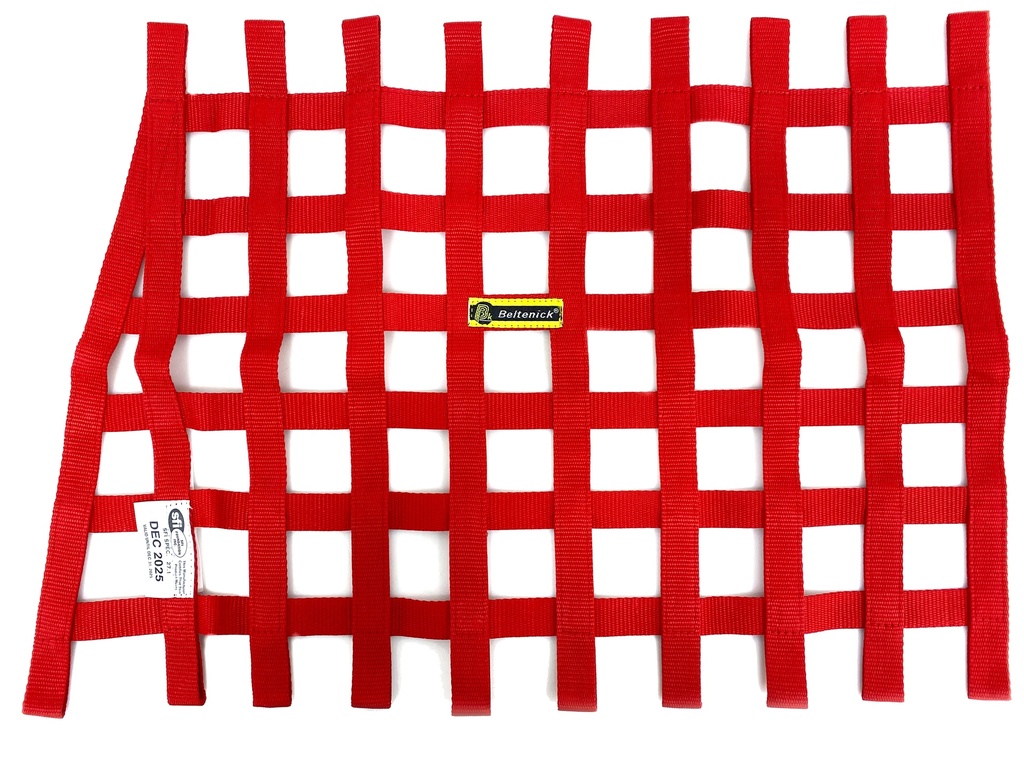 SFI Angle Front Net, Size: 18" x 26" Red
