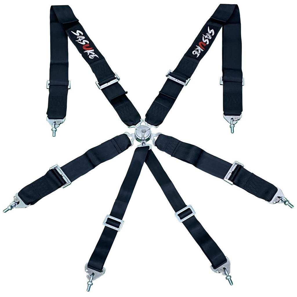 Sasuke Seatbelt 6pts Black