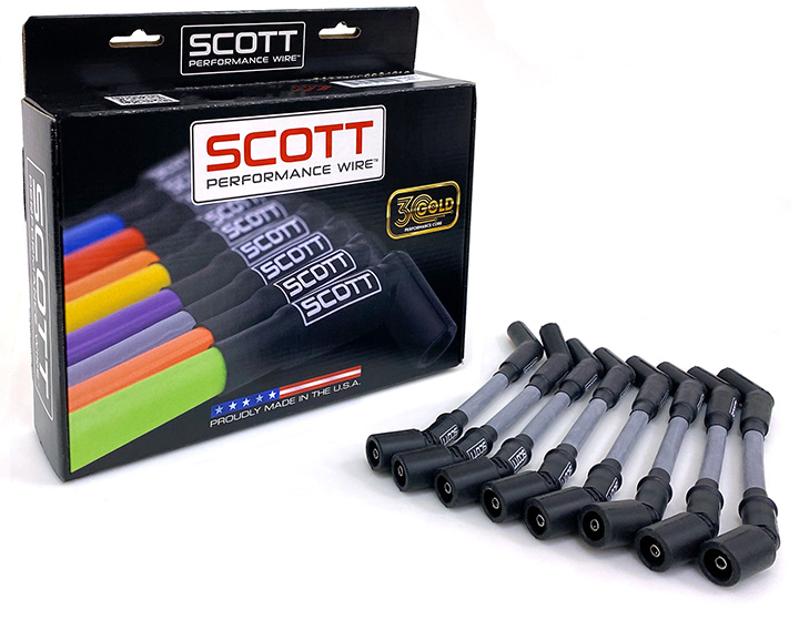 Scott Wire Set Chevy LT-Gen5 30ohm 10mm Black