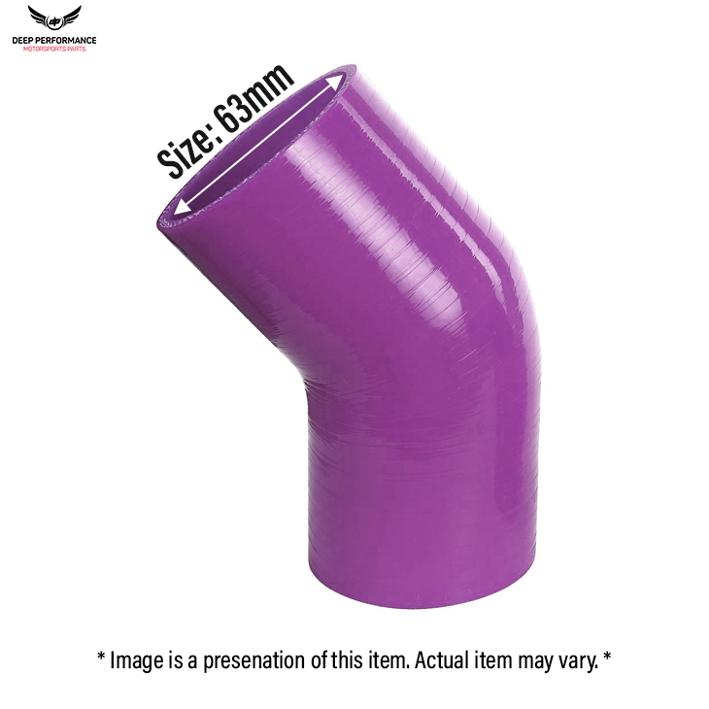 Silicon Hose 45D 2.5" Purple
