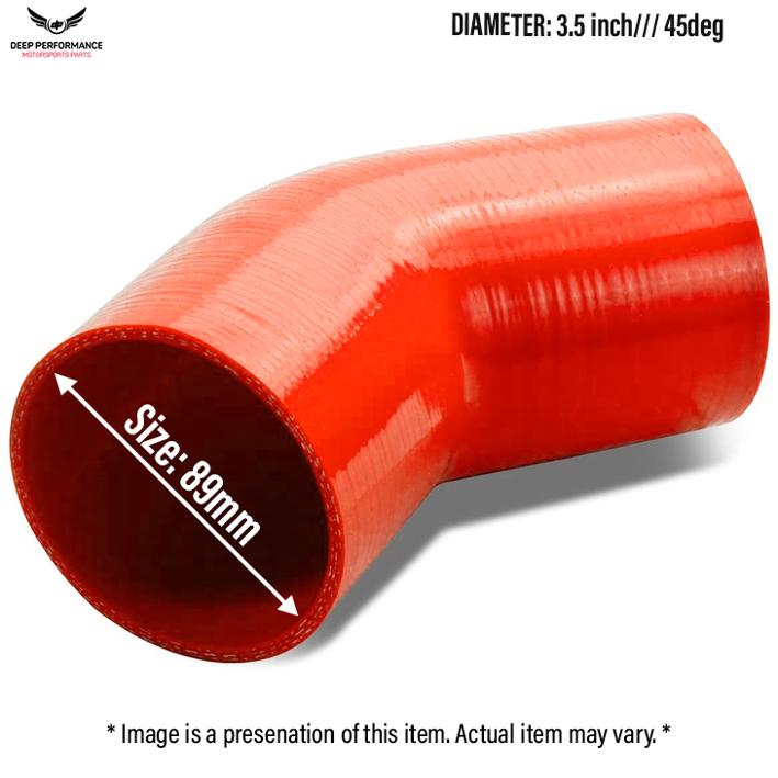 Silicon Hose 45D 3.5" Orange