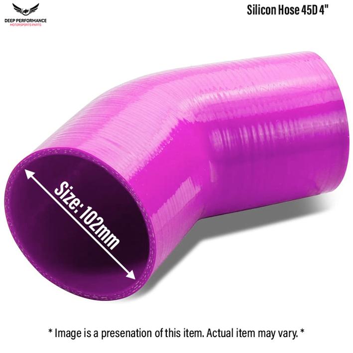 Silicon Hose 45D 4" Purple