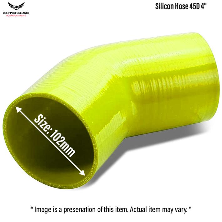Silicon Hose 45D 4" Yellow