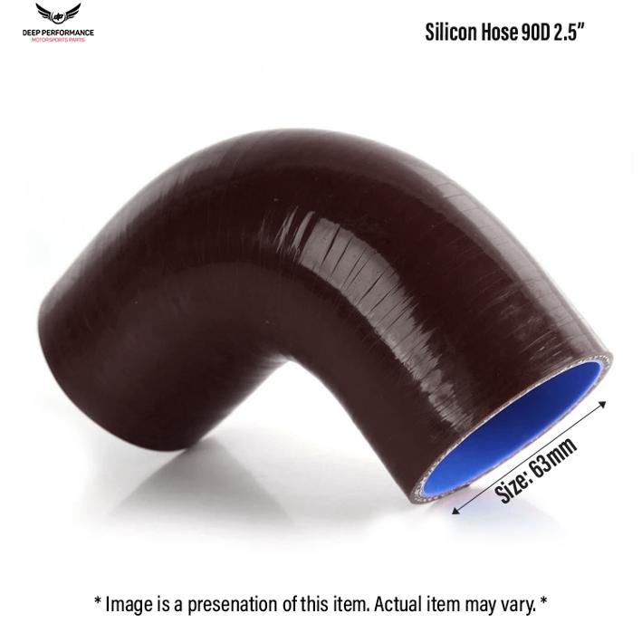 Silicon Hose 90D 2.5" Black