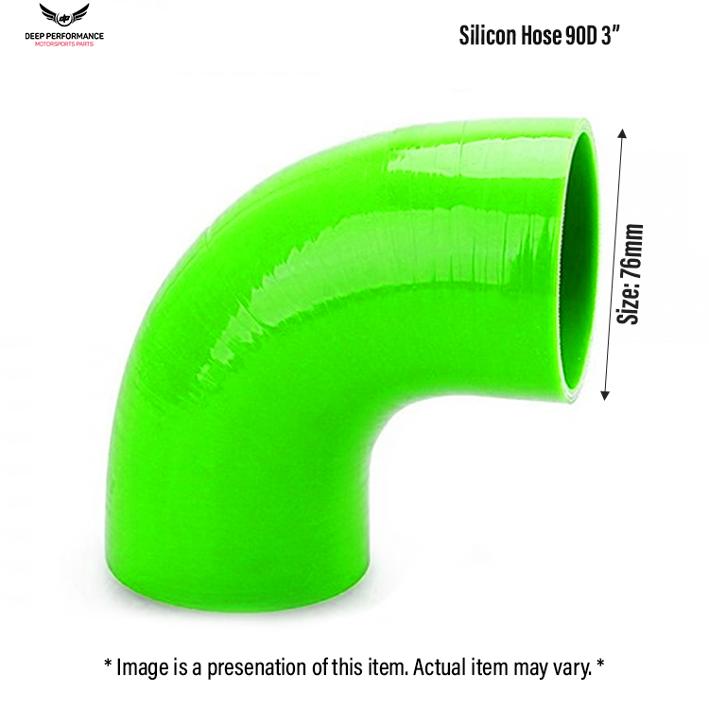 Silicon Hose 90D 3" Yellow