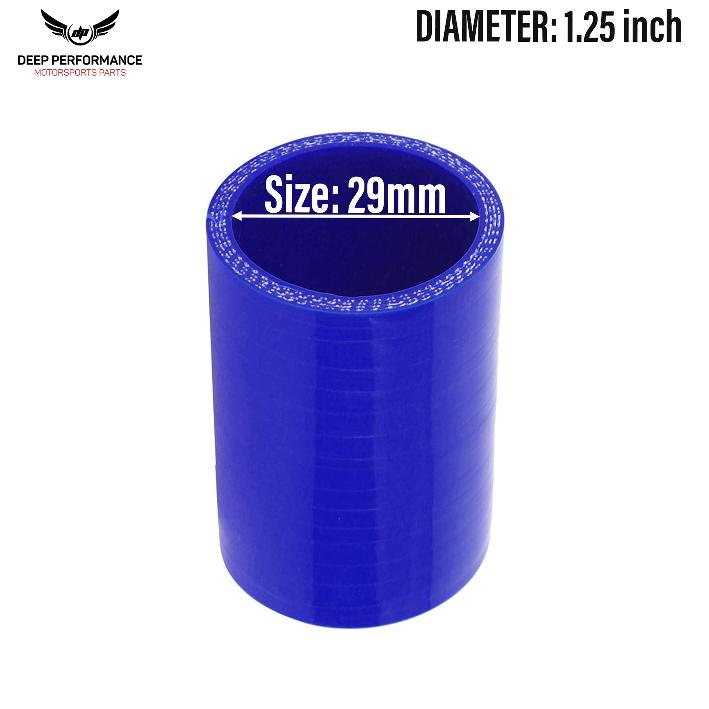 Silicon Hose ST 1.25" Blue