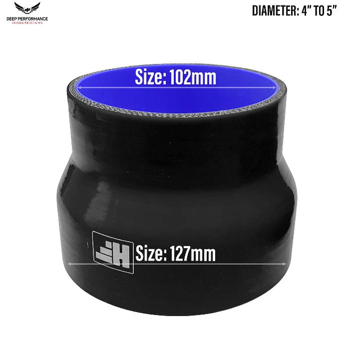 Silicon Hose ST 4"-5" Black