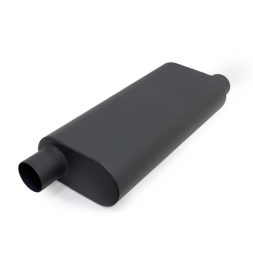 [FM50-BK-3] HF Exhaust Muffler 50 Series Big Block, Offset/Offset 3"
