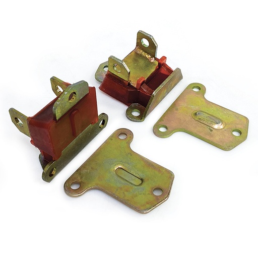 [SBK2027] LS1 LS2 Engine Swap Red Polyurethane 3 Bolt Engine/Motor Mounts LSX LQ9 SBC BBC