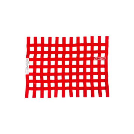 [36002R] Simpson Racing Standard Stock Car Window Net 18"x24" Red