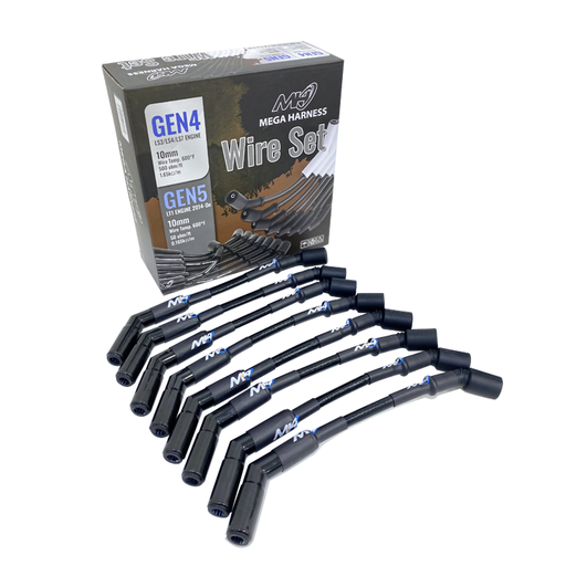 MH Wire Set, Ceramic 10mm GM Gen4 LS3/LS4/LS7 Engine Black