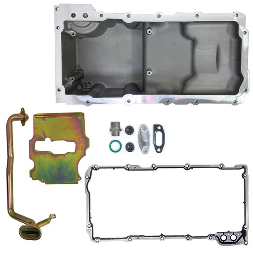[OP323BK] Oil Pan-GM LS Rear Sump Low-Profile Retro-Fit w/ Added Clearance