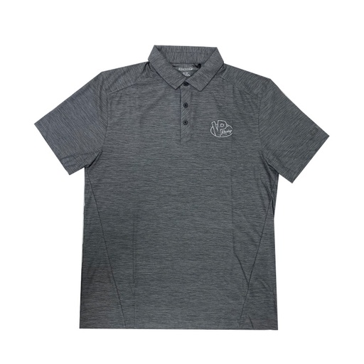 [9559-B-MD] VP Sport Mens Ogio Polo - Black Gear Grey - MD