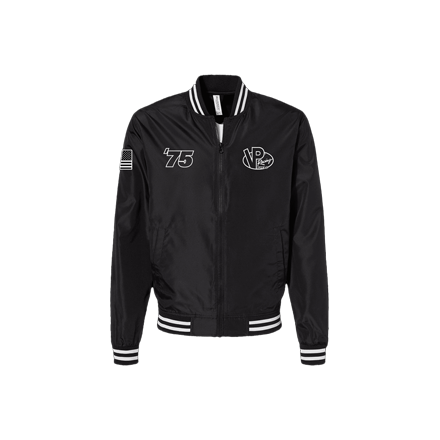 [9538-BK-MD] VP Lightweight Bomber Jacket - MD