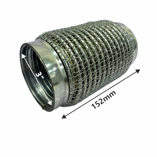 [NF30152HIL] Flexible SS Coupling Wire Mesh 3" 152mm