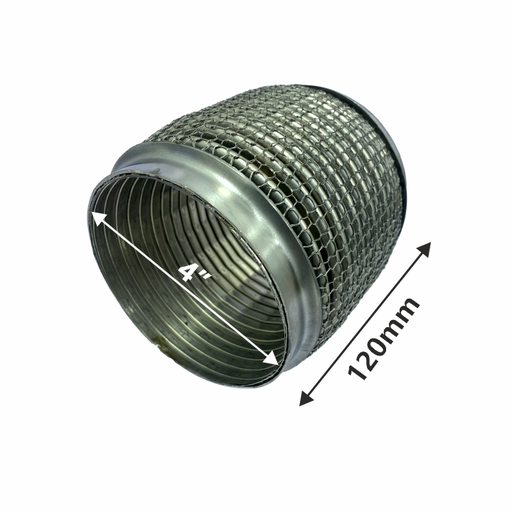 [NF40120HIL] Flexible SS Coupling Wire Mesh 4" 120mm