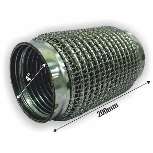 [NF40200HIL] Flexible SS Coupling Wire Mesh 4" 200mm