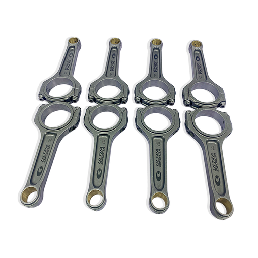 [U17175] Callies Connecting Rod, Ultra Enforcer, I-Beam, 6.125" Length, Bushed, 7/16 in Cap Screws, ARP L19, Forged, Steel, GM LS-Series, Set of 8