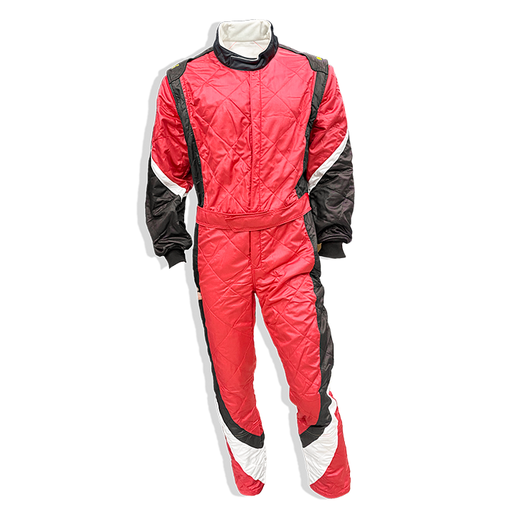 [RSN-600] FIA 3 Layer Lightweight Race Suit M STL I Red/Black White