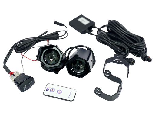[0203-NWL02] RGBW LED Laser Whipless Lights, 40W, Hexagon 50mm, Set