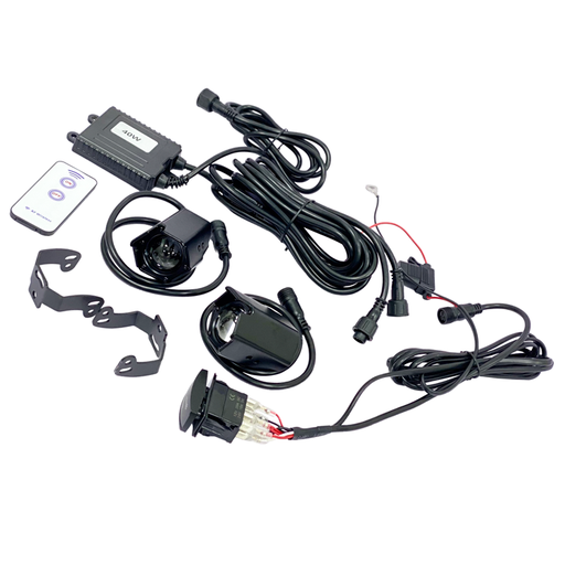[0204-NLWH-2] RGBW LED Laser Whipless Lights, 40W, Hexagon 30mm, Set