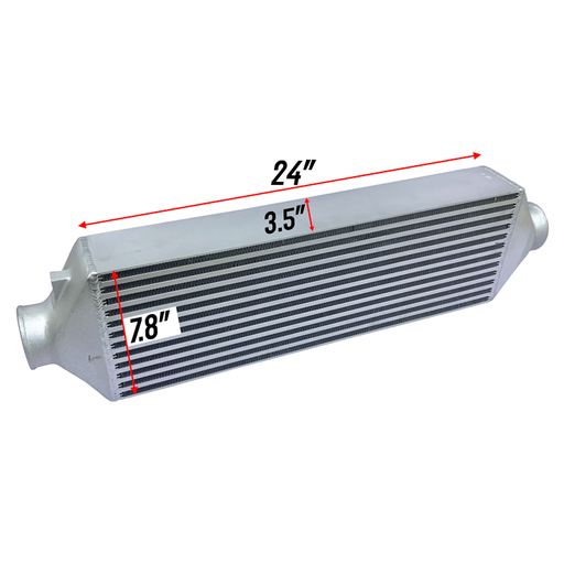 [TR8C] HF Intercooler Core Size, 7.8"x24"x3.5", 750 CFM Flow Rate, 500 HP Efficient, Less than 1.5psi Pressure Drop at Max Flow