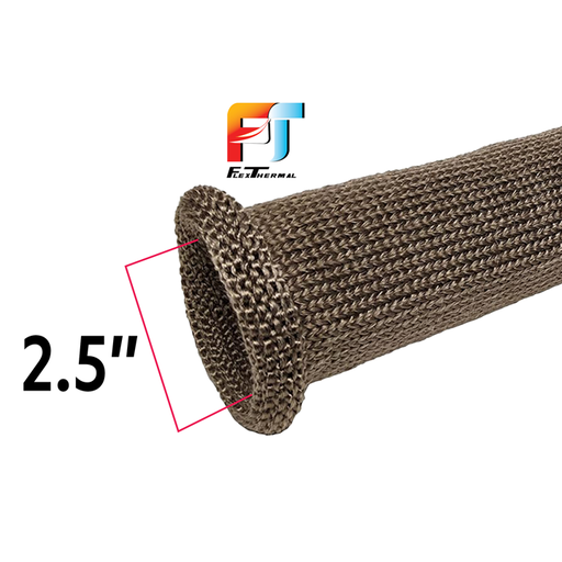 Titanium Knit Exhaust Sleeve 2.5"
