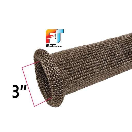 Titanium Knit Exhaust Sleeve 3"