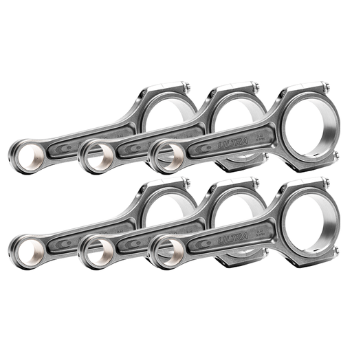 [U18100-3.5] Callies Connecting Rod, Ultra I-Beam, Forged 4340 Steel, Cap Screw, 3/8" ARP 3.5 Multiphase, 5.590" Length, Toyota 2JZ, Set of 6