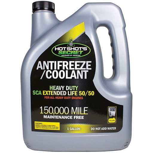 [1G150KY5050] Hot Shot's Secret 150K 50/50 Yellow Anti-Freeze 1 Gal.