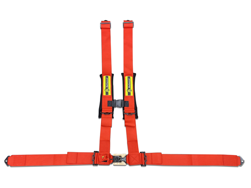 [BI-100RD] 3" 4pt Seatbelt Forged Latch & Link UTV, Red